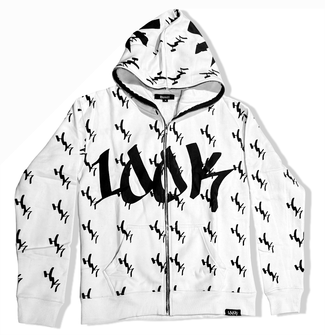 ‘100K’ Full Face Zip Hoodie