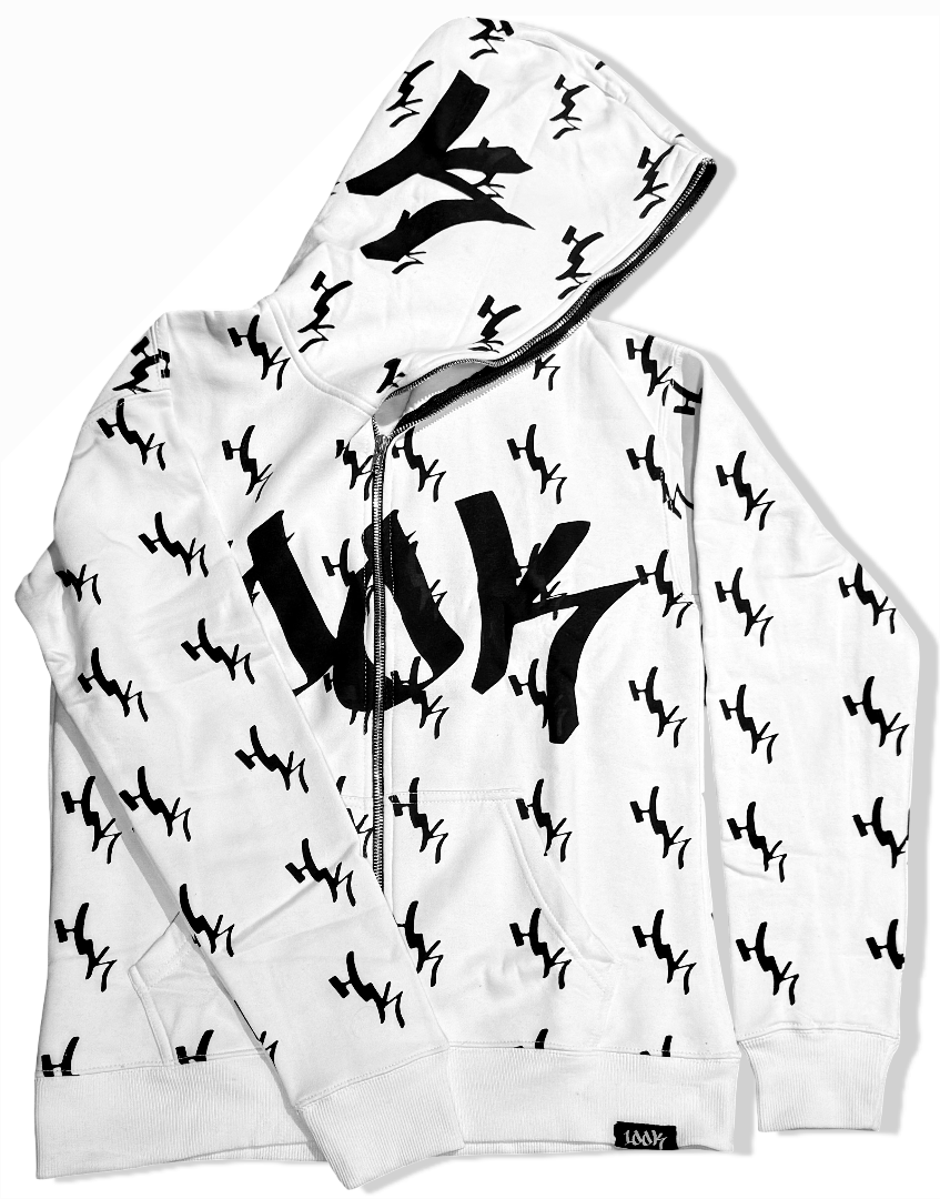 ‘100K’ Full Face Zip Hoodie